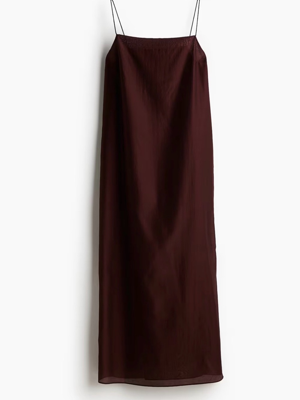Slip Maxi Dress in Deep Burgundy